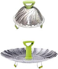 BeyondNice Collapsible Colander, Silicone Food Strainer, Vegetable and