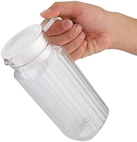 Acrylic Pitcher, 800ml/28oz Unbreakable Water Pitcher Transparent
