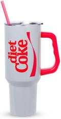 Silver Buffalo Coca-Cola Diet Coke, Stainless Steel Tumbler, 40oz
