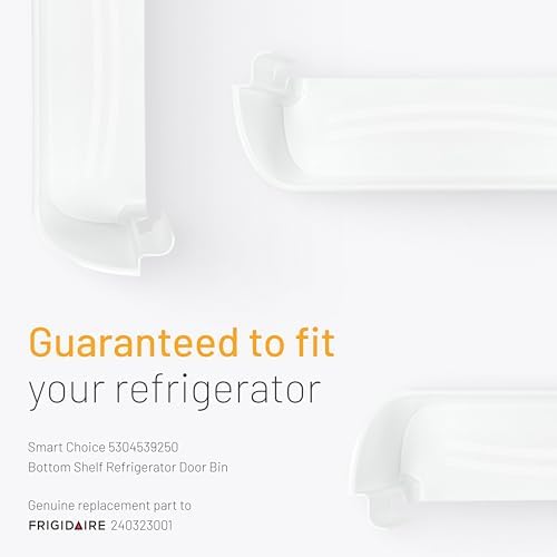 Smart Choice 240323001 Refrigerator Door Shelf Bin, Bottom, White