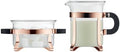 Bodum Chambord Classic Sugar and Creamer Set, 2pcs, Glass, Copper