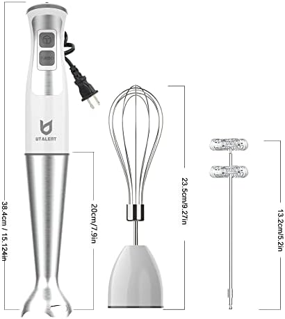 UTALENT 3-in-1 Immersion Hand Blender - Puree Baby Food, Sauces and