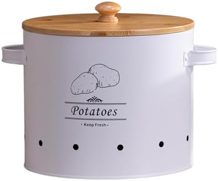Potato Storage Tin, Kitchen Canister with Airtight Lid, Kitchen