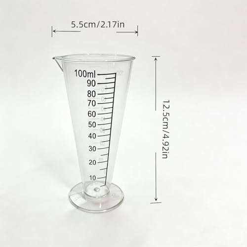 100ml Plastic Liquid Measuring Cup - Graduated Measuring Beaker with
