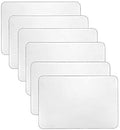 YoleShy Plastic Placemats Wipeable - 17 x 11 in Clear Placemats Set of
