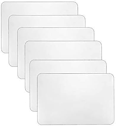 YoleShy Plastic Placemats Wipeable - 17 x 11 in Clear Placemats Set of