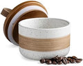 Miamolo Ceramic Jar with Lid, Coffee Canister for Kitchen Countertop