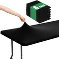 Moosfor 6 Pack Rectangle Spandex Fitted Table Cloth, 6FT Elastic