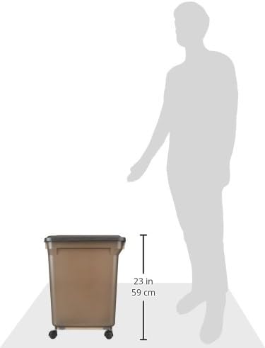 IRIS USA Airtight Dog Food Storage Container, WeatherPro, Removable Wheels - Image 3