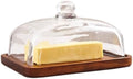 butter dish with lid, glass airtight lid keeps butter soft, for