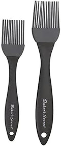 Baker's Secret - Set of 2 Silicone Brushes, for Pastry, Oil Baking