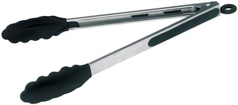 Winco 12" Heavy-Duty Utility Stainless Steel Tongs