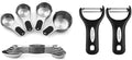 Spring Chef Stainless Steel Magnetic Measuring Cups & Spoons, Set of 9