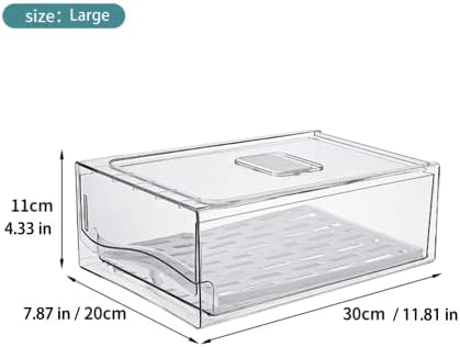 Diskary Fridge Organizer, 2 Drawers, Large