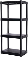 Plano 4-Shelf Plastic Storage Shelves, 48” x 23” x 14”