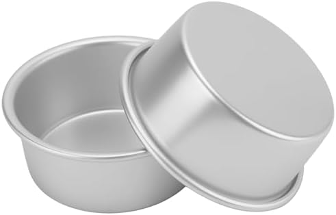 SHEUTSAN Round Cake Pan, 4 Inch, 20 Pack, Baking Tin for Cheese