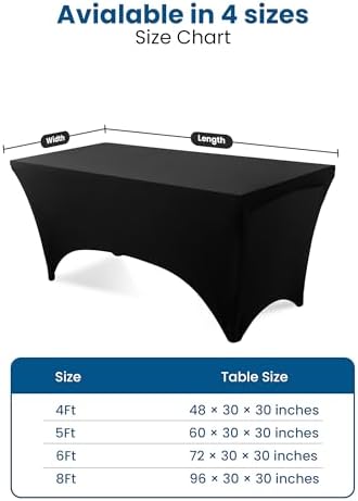 Utopia Kitchen Spandex Table Cloth 2 Pack