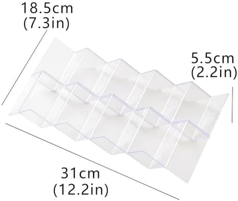Spice Drawer Organizer, Clear Acrylic Slanted Spice Rack, Adjustable