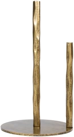 Hand-Forged Gold Solid Metal Paper Towel Holder