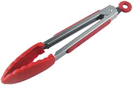 7" Mini Silicone Kitchen Tongs, 3 Pack