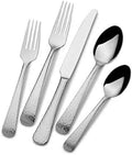 Mikasa Hammered Opulence Silverware Set for 12, 75-Piece 18/10