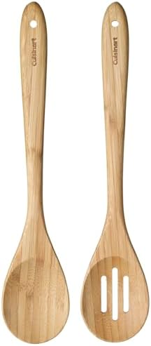 Cuisinart CTG-BAM-2SP Green Gourmet Bamboo Solid and Slotted Spoons