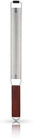 Viski Citrus and Cheese Grater, Stainless Steel Rasp Grater Zester