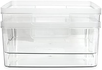 Isaac Jacobs 2-Pack Large Clear Storage Bins