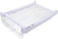White Plastic Drawer Egg Holder Refrigerator Dispenser for Kitchen