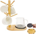 SNAIL GARDEN Mug Holder with Large Storage Base & Removable Felt Pad