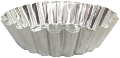 MYStar Set of 20, 3-3/4" Fluted Design Round Shape Non-stick Aluminum