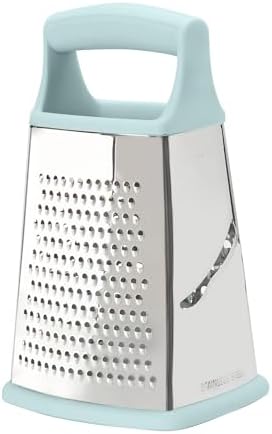 Tovolo Box Grater 4 Sided Large Stainless Steel Cheese Grater for