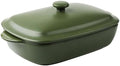 Ceramic Casserole Dish with Lid,33oz Covered Rectangular Baking Dish