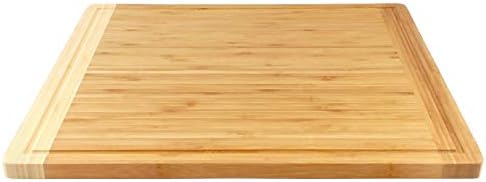 BambooMN Pull Out Cutting Boards, 20 x 18 x 0.75, 2 Pieces