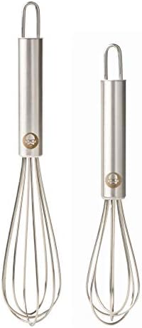 Babish 2-Piece Tiny Whisk Set – 5” & 7” Stainless Steel Mini Whisks