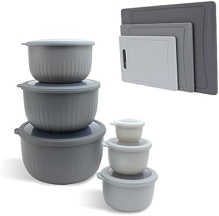 COOK WITH COLOR 12 Piece Small Nesting Mixing Bowls with lids and