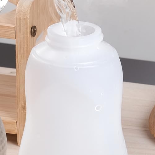 6 pack Condiment Squeeze Bottles for Sauces 12oz with Flip Top, Hot