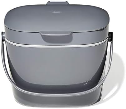 OXO Good Grips Compost Bin, Charcoal, 1.75 Gal