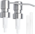 Bathroom Countertop Soap Pump Heads, Brushed Nickel, 2-Pack