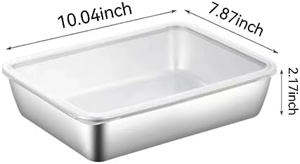 3PCS Stainless Steel Food Storage Containers,Meal Prep Containers