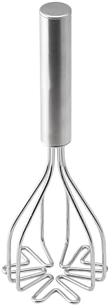 HIC Kitchen 2-In-1 Mix N’Masher Potato Masher, 18/8 Stainless Steel