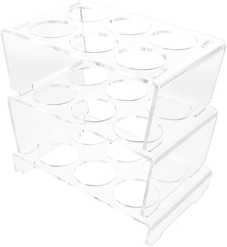 Acrylic Egg Dispenser Tray, 3 Layer Fridge Rack Organizer