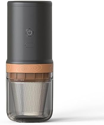 Irfora USB Rechargeable Electric Burr Coffee Grinder, 25 Gears, Black