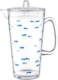 KLIFA- CHARLESTON- 85 oz, Acrylic Fishing Water Pitcher, School of