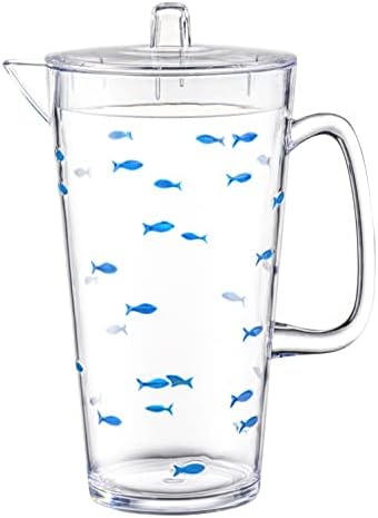 KLIFA- CHARLESTON- 85 oz, Acrylic Fishing Water Pitcher, School of