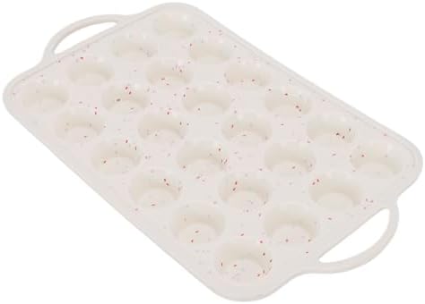 Pssopp Baking Metal Nonstick Reinforced Frame Mini Cupcake Tray for