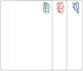 Cut N' Funnel Lightly Frosted Cutting Board Mats with Icons 3 Pack