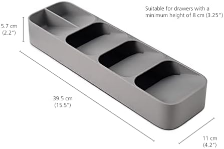 Joseph Joseph DrawerStore Utensil Organizer, Small, Grey