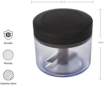 KitchenAid Manual Food Chopper, 3.8 Cup, Black