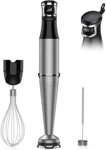 Turelar Immersion Blender Handheld 3-in-1 Hand Blender Set 1100W Heavy